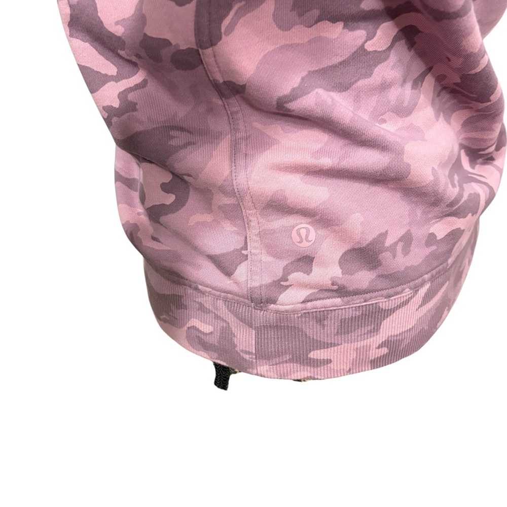Lululemon All Yours Crew Terry Sweatshirt Pullover Incognito Camo Pink Size 4 - Picture 5 of 7